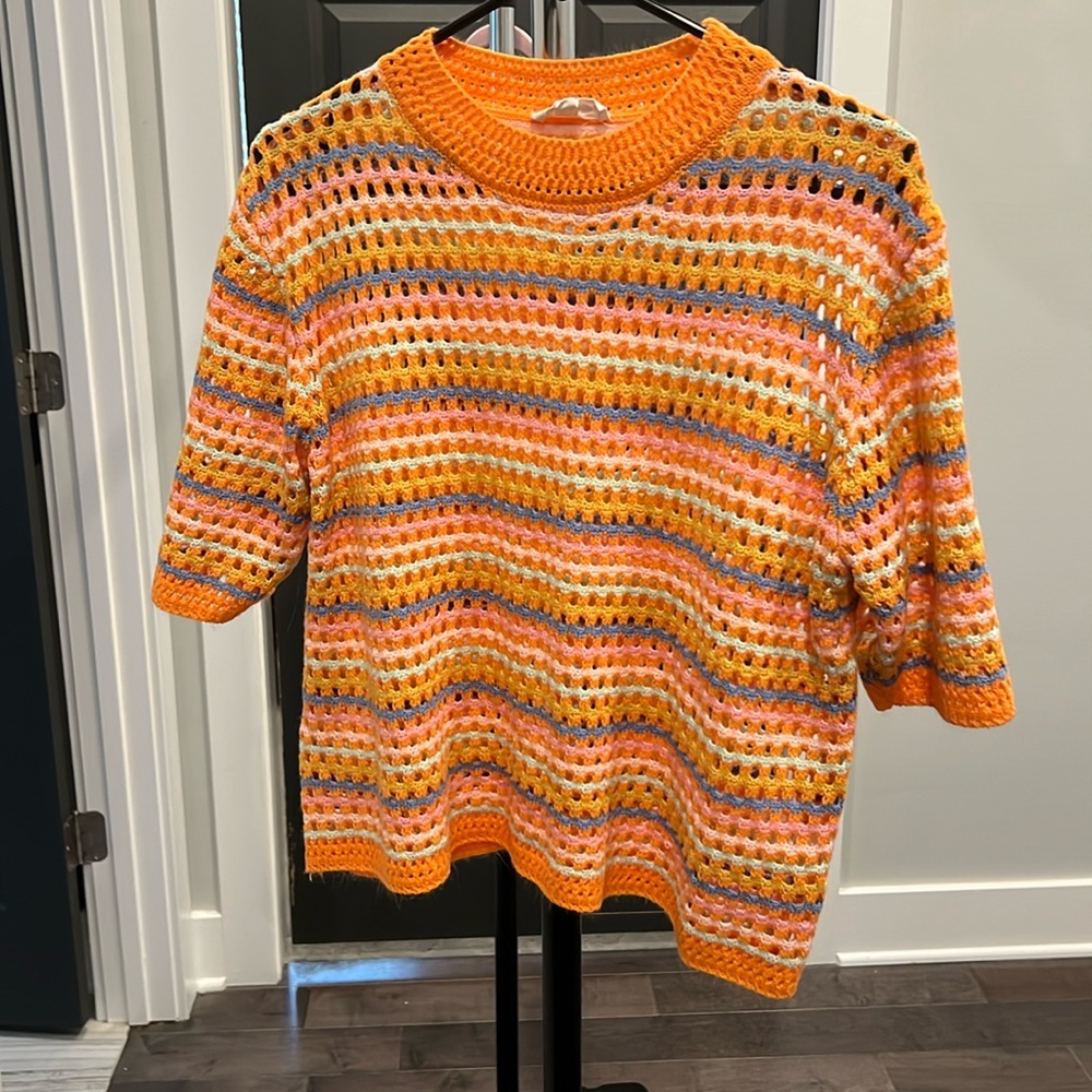 Crochet short sleeve